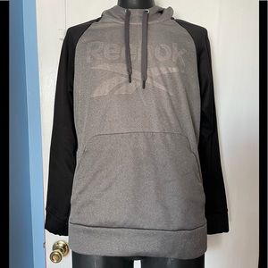 Men’s Reebok Hoodie, size Large, Black & Gray